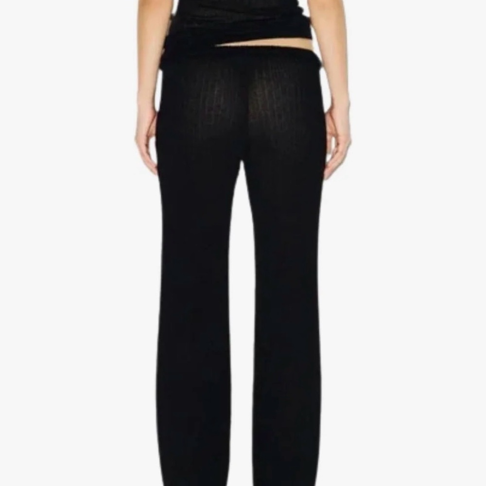 SKIMS Sheer Cotton Lace Sleep Pant | Soot | Size S 🖤